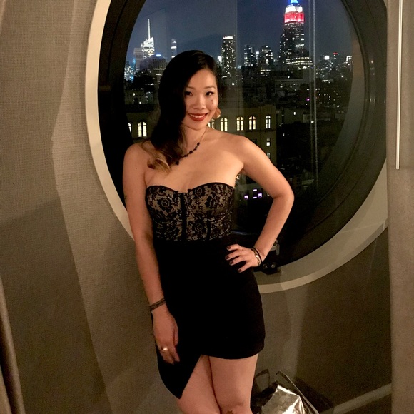 Bebe Strapless lace top dress - Picture 2 of 2